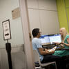 student meets with academic advisor.